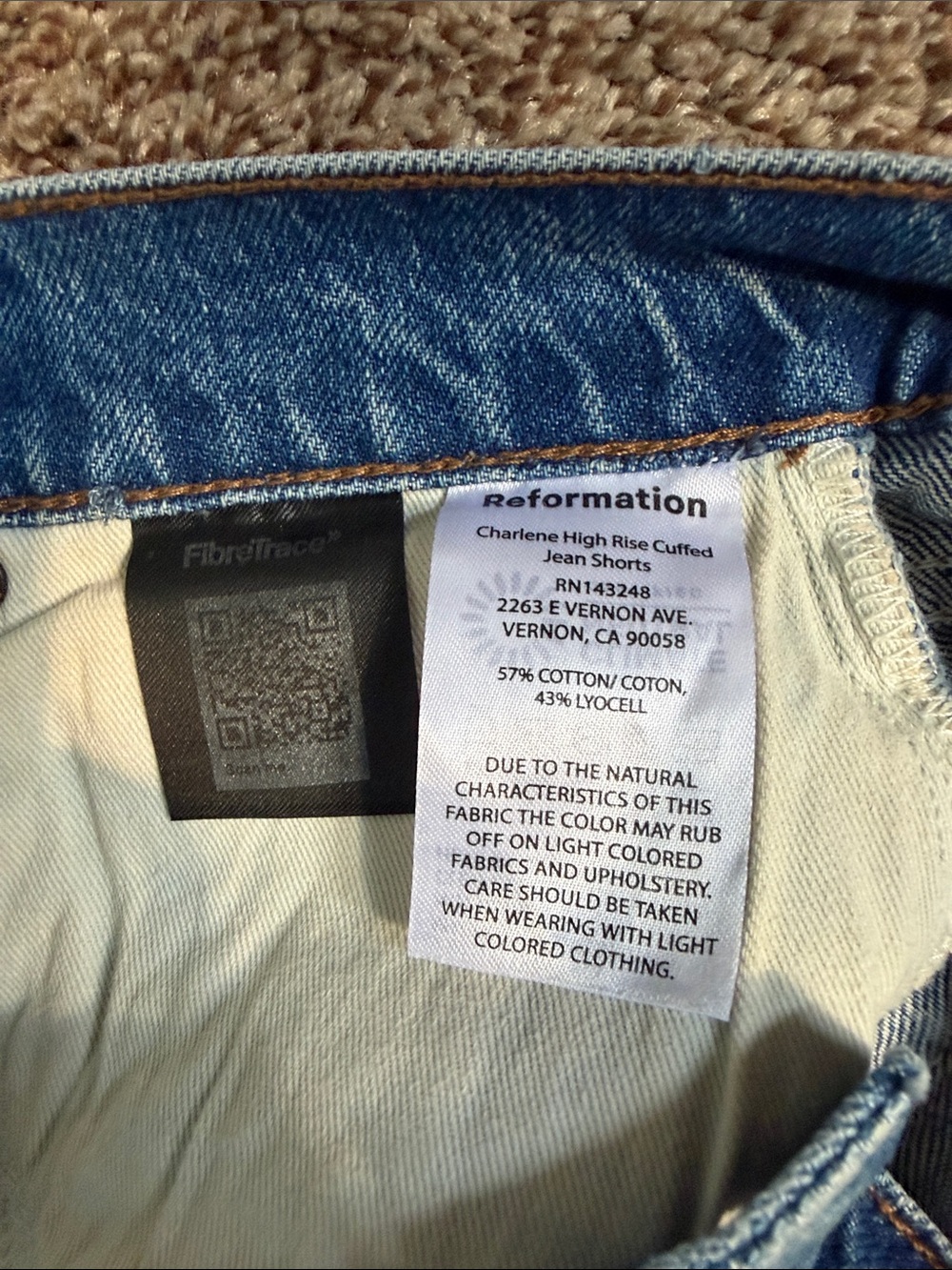 Reformation charlene cuffed shorts - Picture 6 of 6